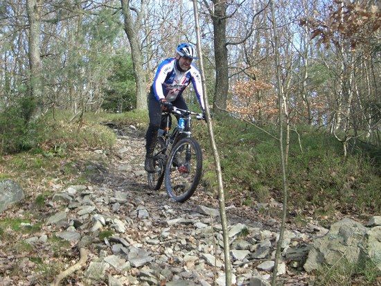 Thomas in Aktion am Kuhkopftrail