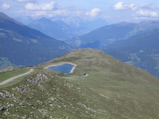 Trailstück vom Fisser Joch runter zum Frommeskreuz