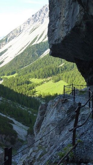 ...in der Val d&#039;Uina-Schlucht ...