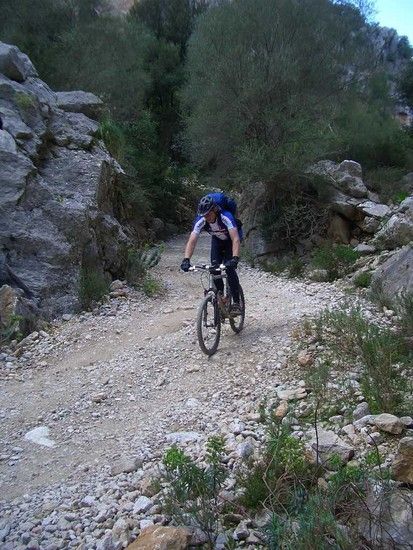 Abfahrt durch die Schlucht von Marsanella auf Mallorca !