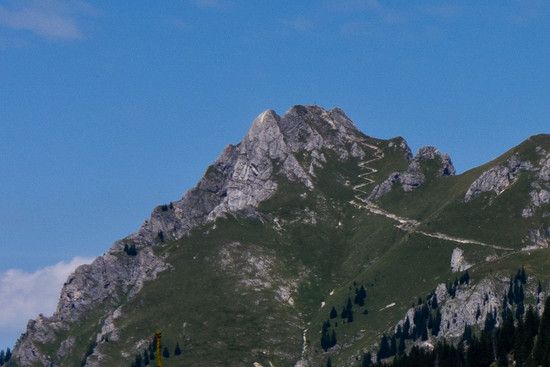 Serpentinen zum Gipfel
