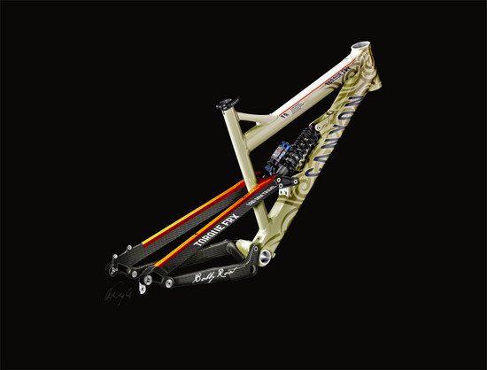beige tribal frame carbon