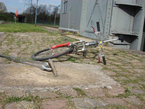 Umgefallen und liegen gelassen.