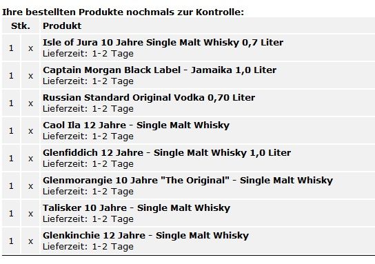 Bestellung