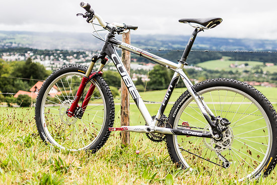 Blick vom Mariaberg auf Kempten,... eigentlich eher aufs Radl ;)