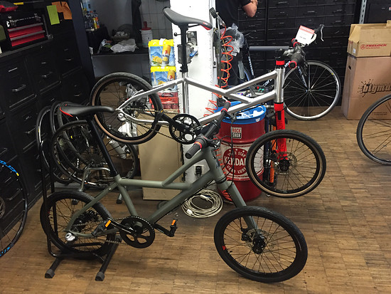 Cannondale Hooligan 2016 (foreground) and 2017 in the background...