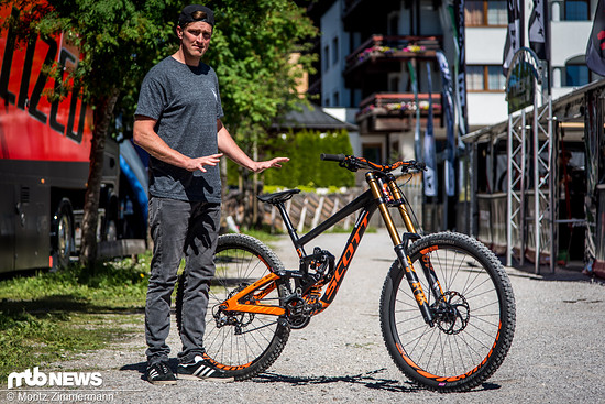 Brendan Fairclough und sein neues 29"-Arbeitsgerät müssen noch miteinander warm werden