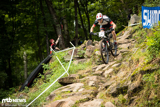 Der Kanadier Peter Disera setzte am Anfang eine hohe Pace, der nur Martins Blums folgen konnte