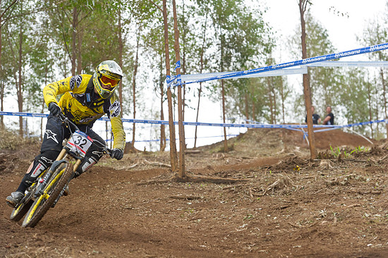Markus bei seinem ersten DH- Worldcup für das MS-Racing-Team