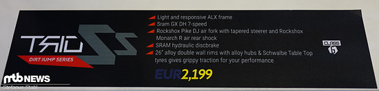 Für schlanke 2200 € gibt es ein perfektioniertes Slopestyle-Werkzeug