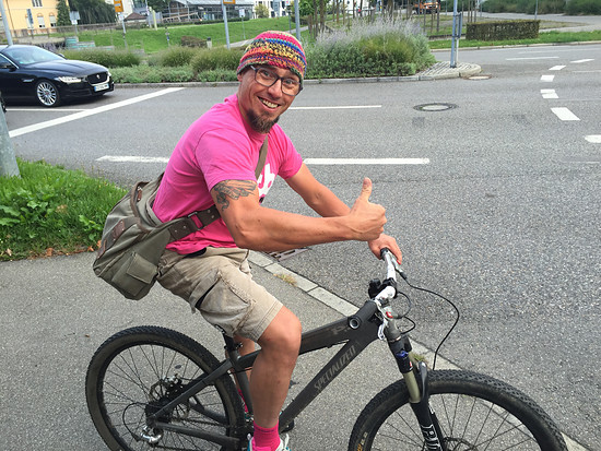 Auf dem Weg zur Eurobike