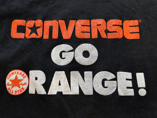 CONVERSE GO ORANGE! Logo T-Shirt V