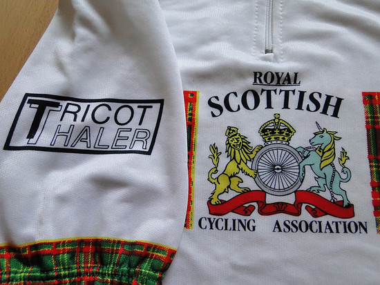 Scottish Cycling Association Ärmel + Logo