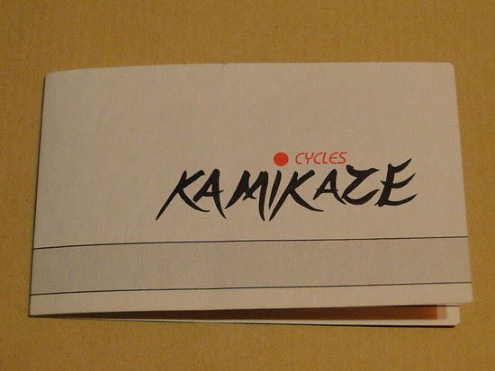 Kamikaze Cycles Visitenkarte