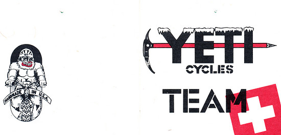 Yeti Cycles Team Schweiz Visitenkarte (1von2)