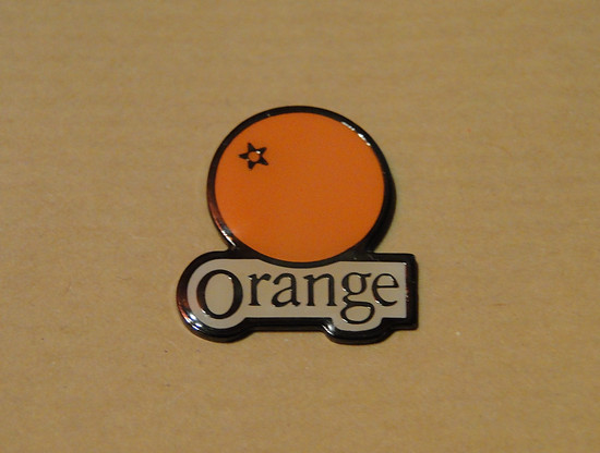 Orange Cycles Pin