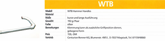 WTB Wilderness Hammer Handles &#039;93