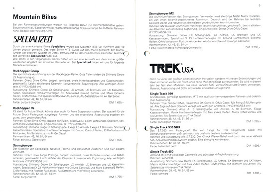Germans Cycles Katalog &#039;93 (4+5von60)