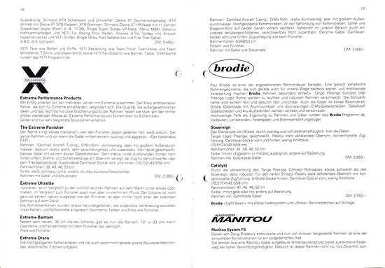 Germans Cycles Katalog &#039;93 (16+17von60)