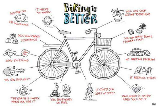 Biking is better...