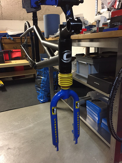 Cannondale Hooligan 2006, (Proof of Concept), Testfit of the final Fork!