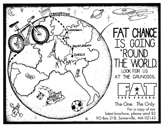 Fat City Cycles Ad World &#039;92