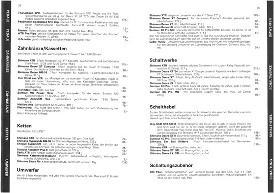 Germans Cycles Katalog `94 (34+35von60)