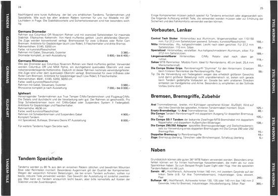 Germans Cycles Katalog `94 (24+25von60)