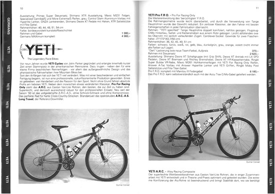 Germans Cycles Katalog `94 (10+11von60)