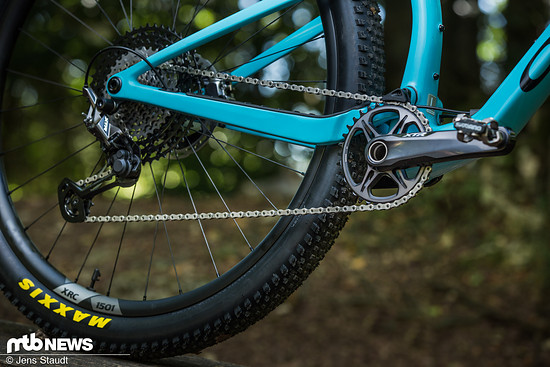 Der Antrieb am getesteten Oiz OMX M-Team besteht aus Anbauteilen der Shimano XTR-Gruppe