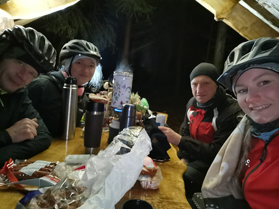 Winter Picknick mit den Night and Frostriders Jahnsbach