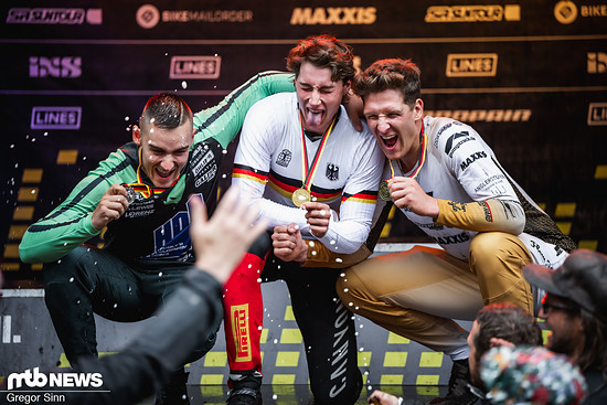 Henri Kiefer ist vor Hannes Lehmann und Julian Steiner alter und neuer Deutscher Meister.