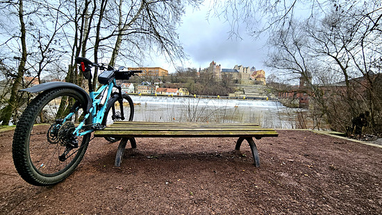 Hecklingen MTB Ride leichter Schneefall
